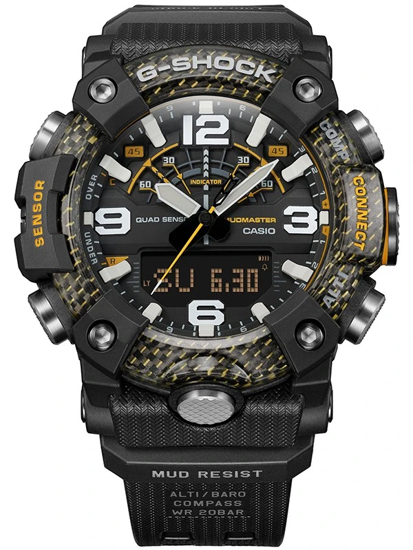 Casio G-Shock Mudmaster Quad Sensor Bluetooth Emergency Yellow GG-B100Y-1AER