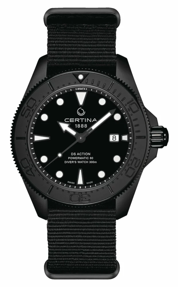 Certina DS Action Diver Powermatic 80 FULL BLACK C032.607.38.051.00
