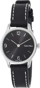 Calvin Klein Lady Endless Black Dial Black Leather K7V231C1