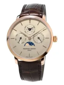 Frederique Constant Slimline Perpetual Calendar Gold Manufacture FC-775BG4S9