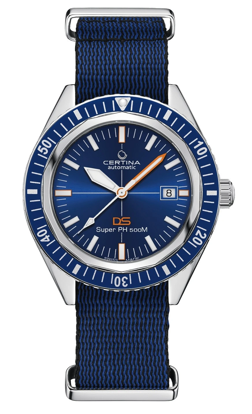 Certina DS SUPER PH500M Powermatic 80 Blue Diver Sea Turtle Conservancy Special Edition C037.407.18.040.10