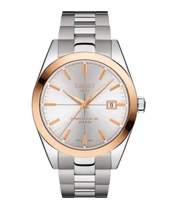 Tissot Gentleman Powermatic 80 Silicum Solid 18K Gold Bezel T927.407.41.031.00